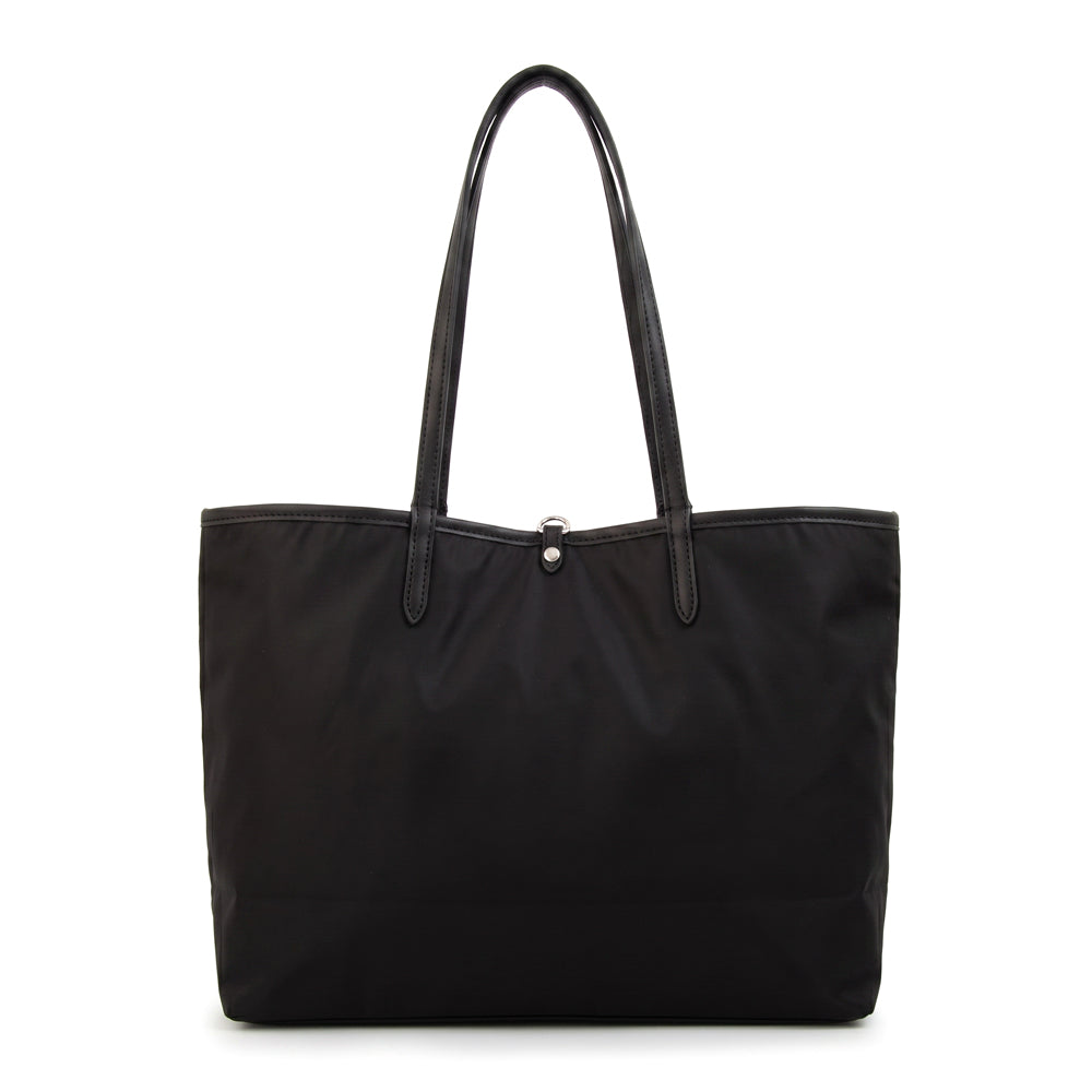 Cartera tote bote reversible moira grande negro