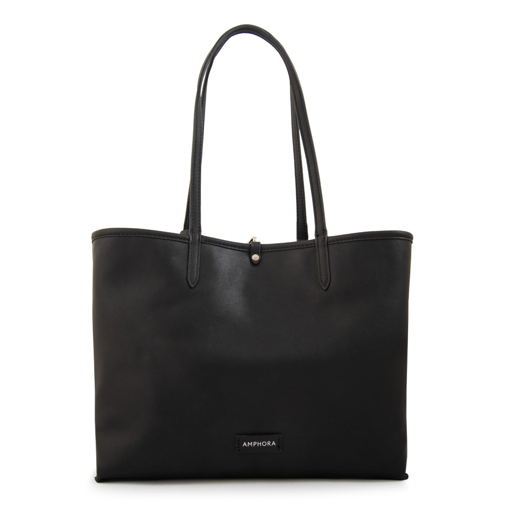 Cartera tote bote reversible moira grande verde oliva