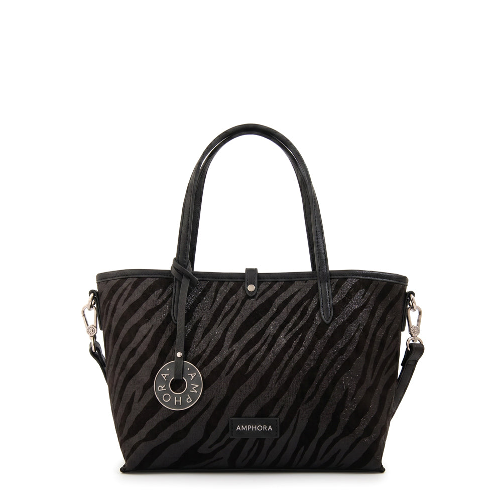 Cartera tote bote reversible moira mediana