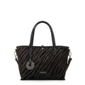 Cartera tote bote reversible moira mediana negro