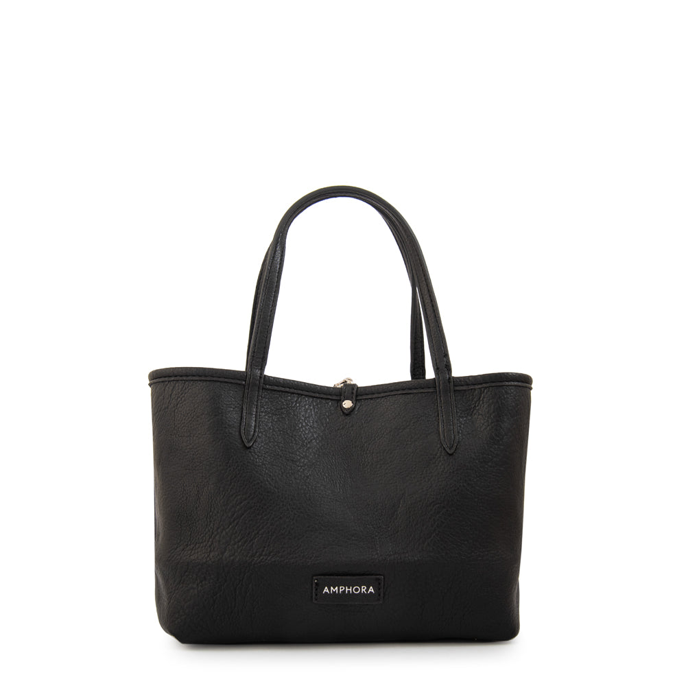 Cartera tote bote reversible moira mediana gris oscuro