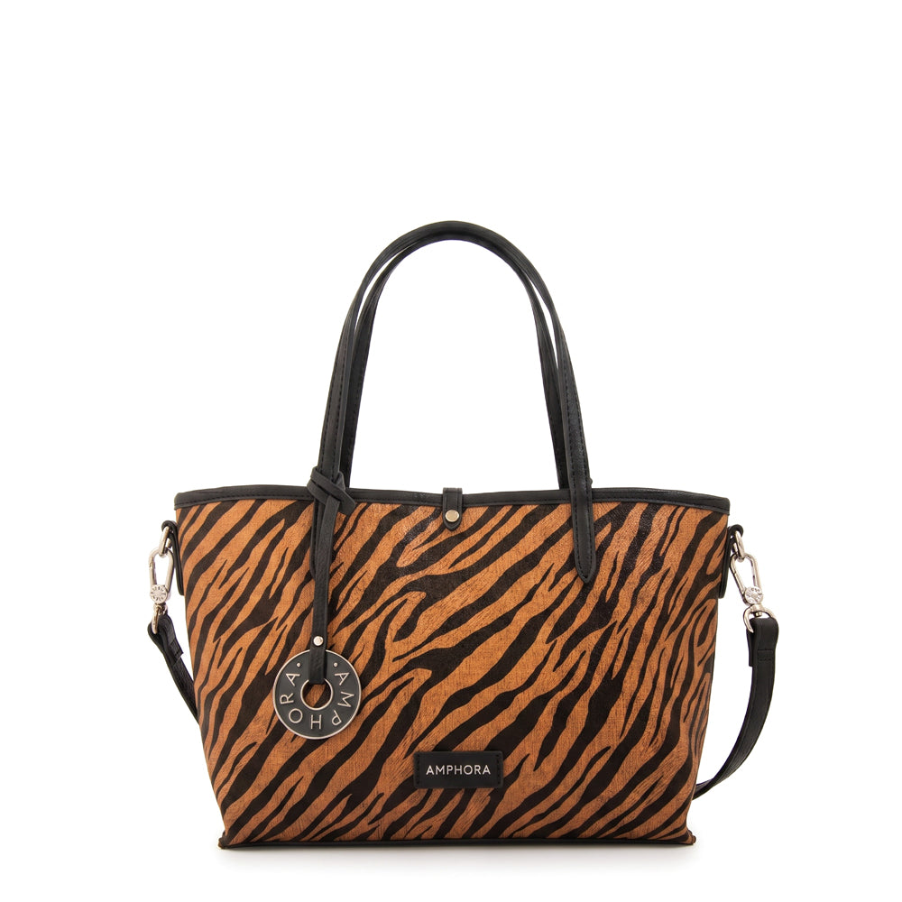 Cartera tote bote reversible moira mediana