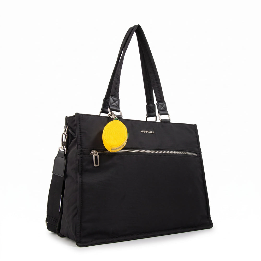 Cartera tote porta notebook lima negro