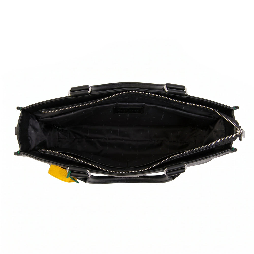 Cartera tote porta notebook lima negro