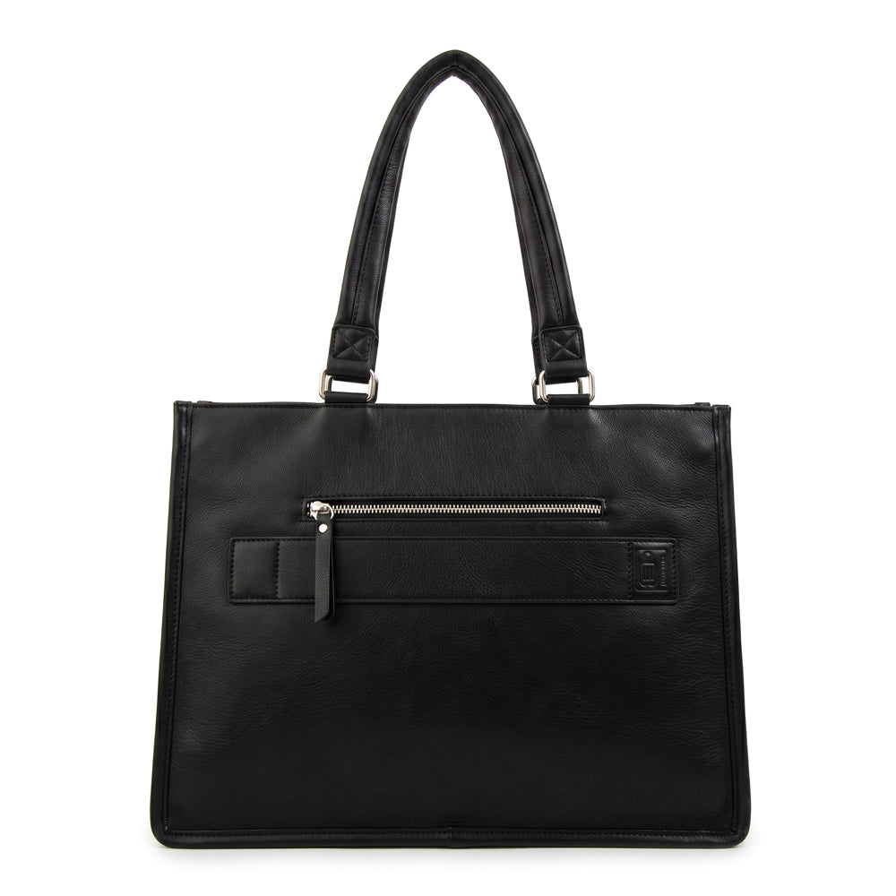 Cartera tote porta notebook lima negro