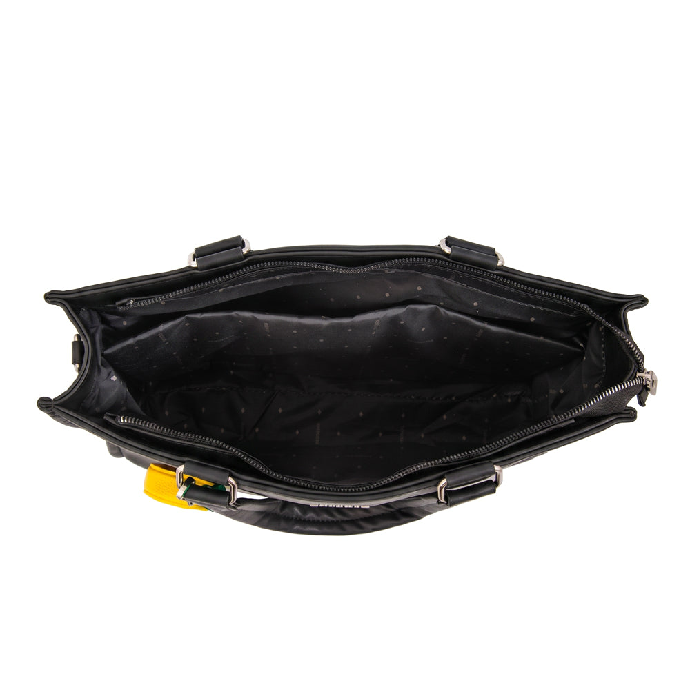Cartera tote porta notebook lima negro