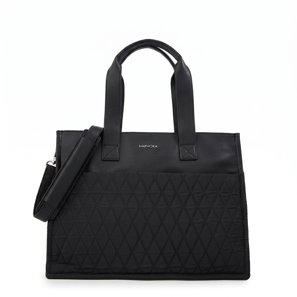 Cartera tote porta notebook durian negro