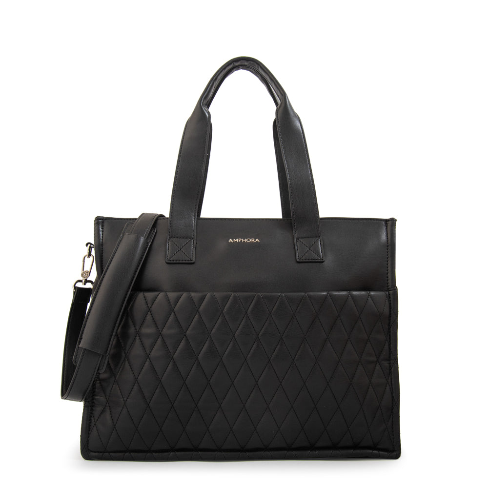 Cartera tote porta notebook durian negro