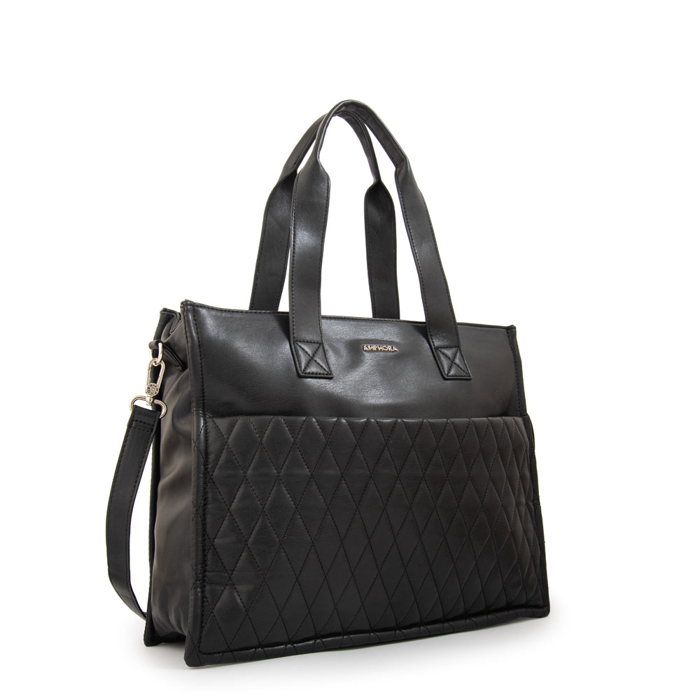 Cartera tote porta notebook durian negro