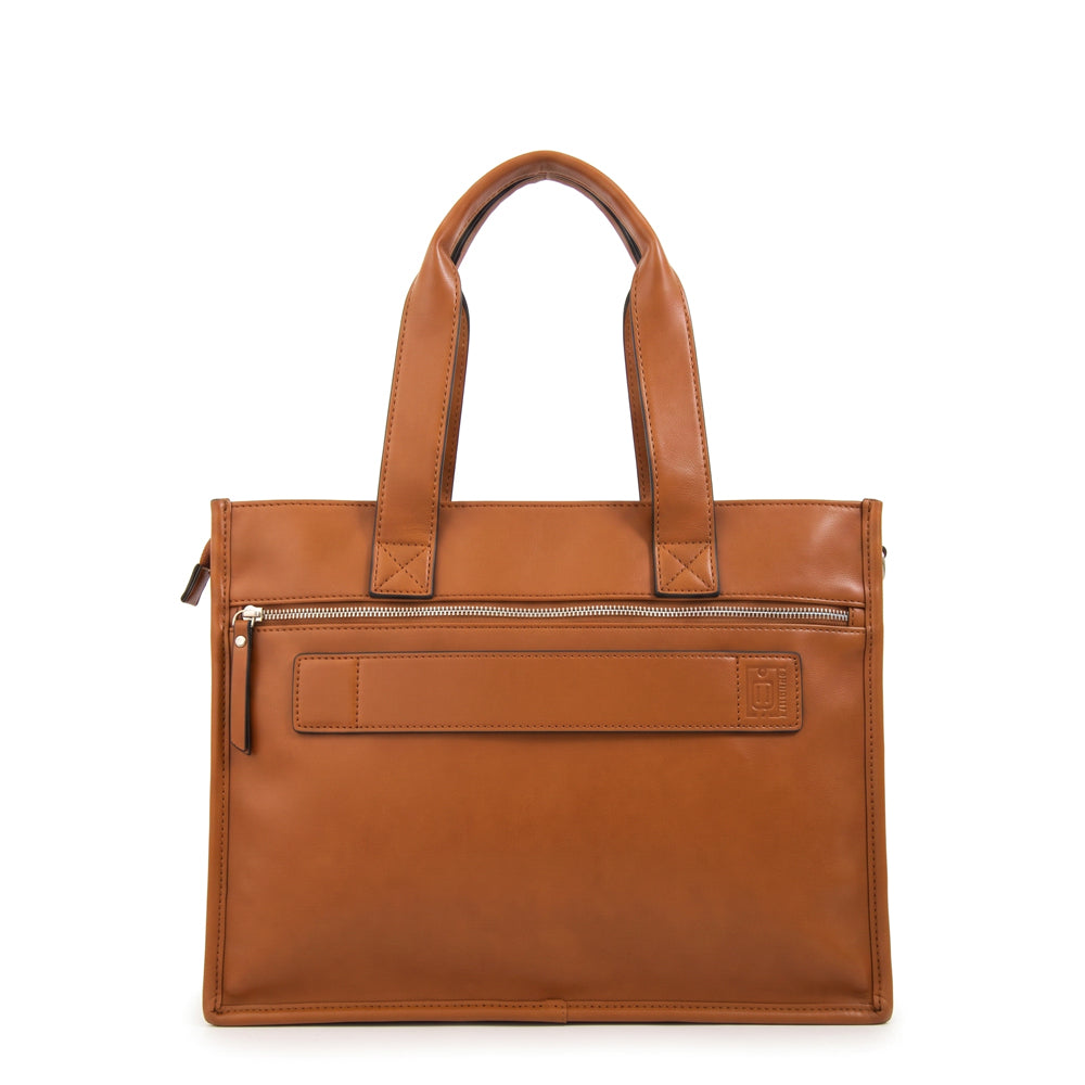 Cartera tote porta notebook durian café
