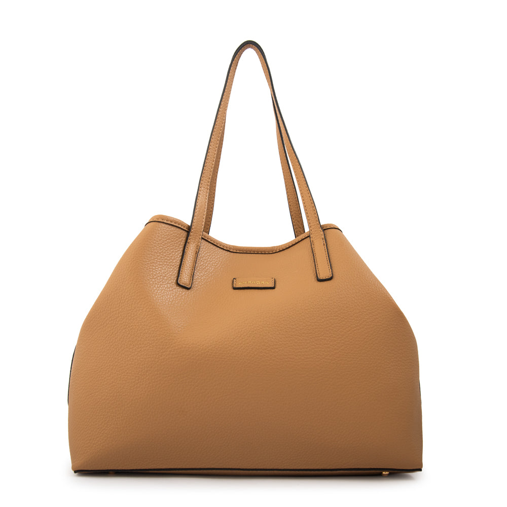 Cartera tote eva camel