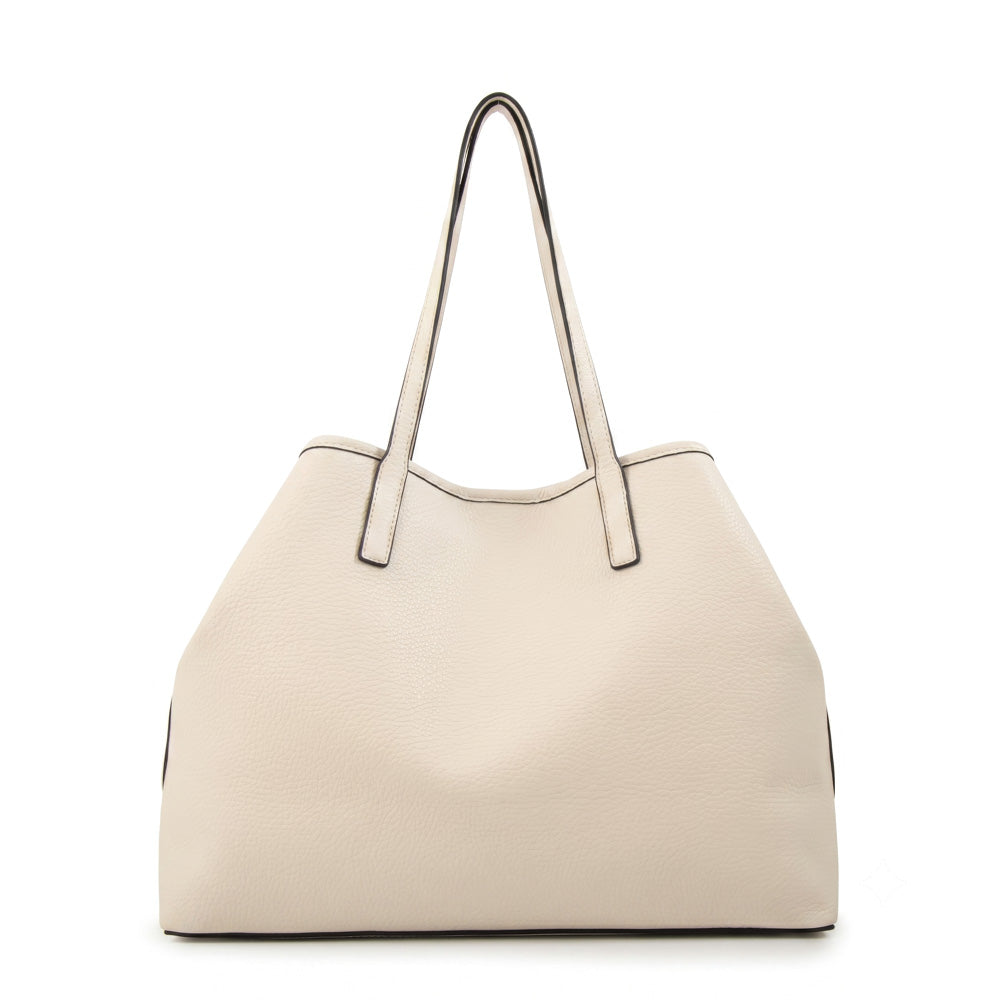 Cartera tote eva blanco crudo