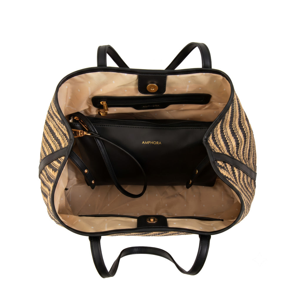 Cartera tote eva negro