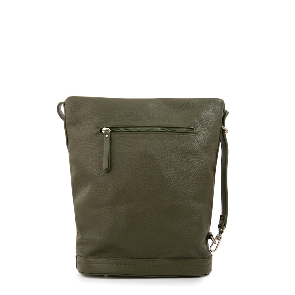 Cartera corte recto gigi verde oliva