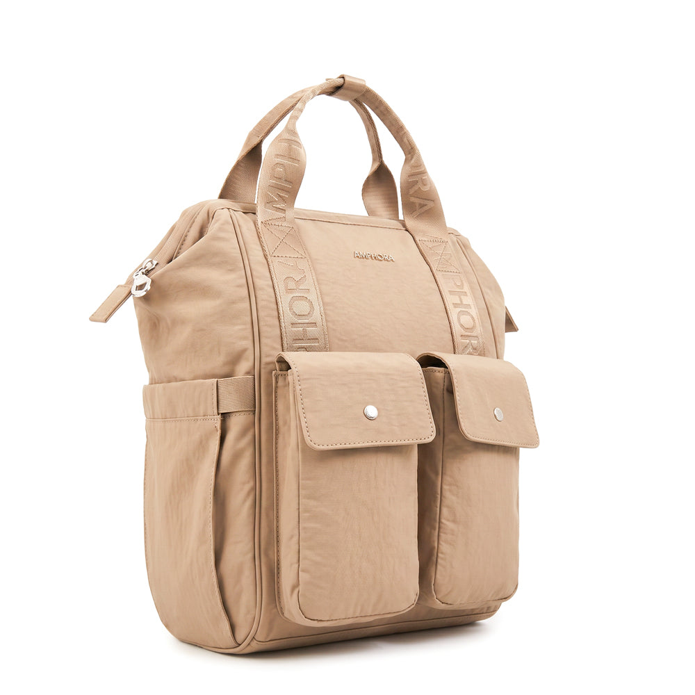 Mochila maternal lucrecia beige