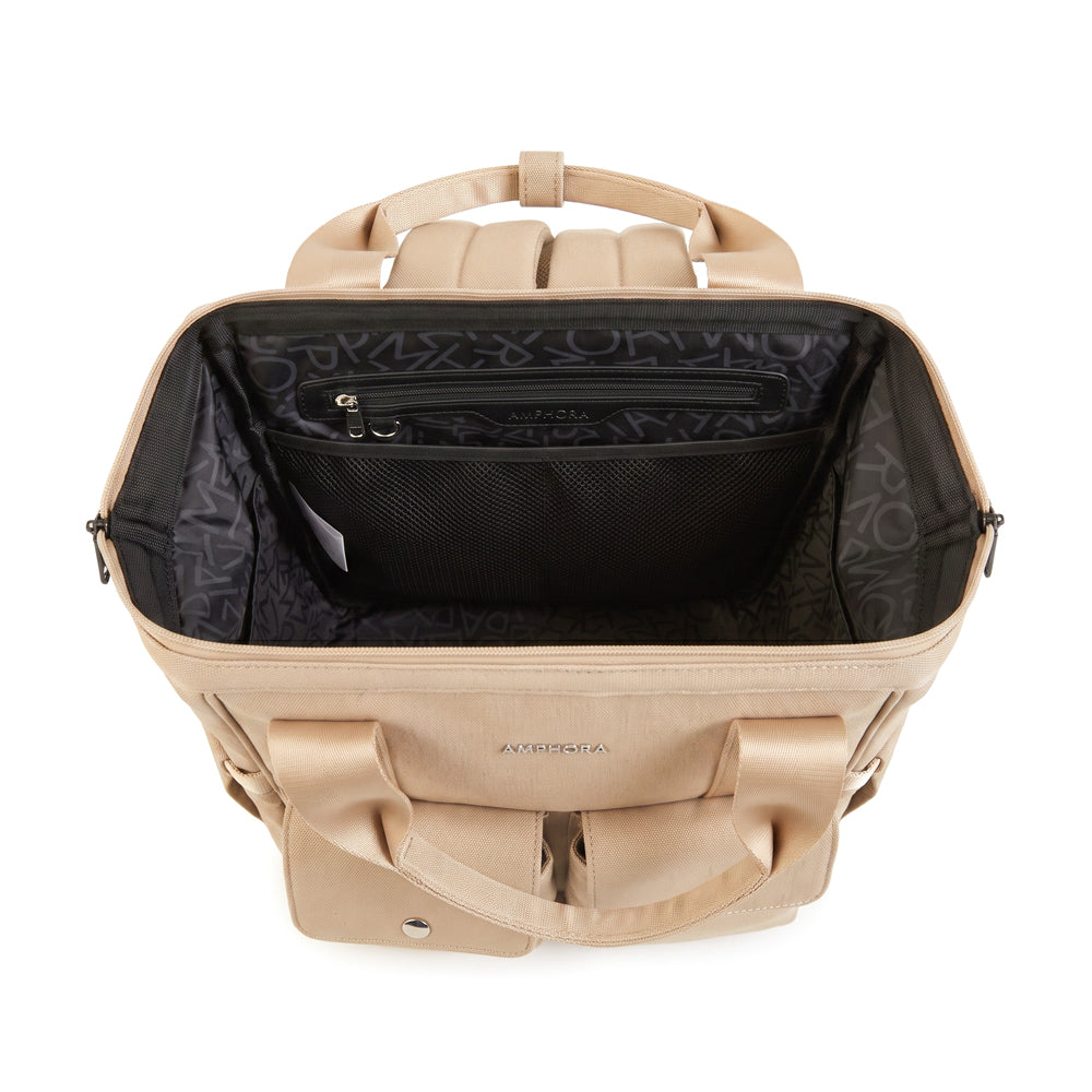 Mochila maternal lucrecia beige