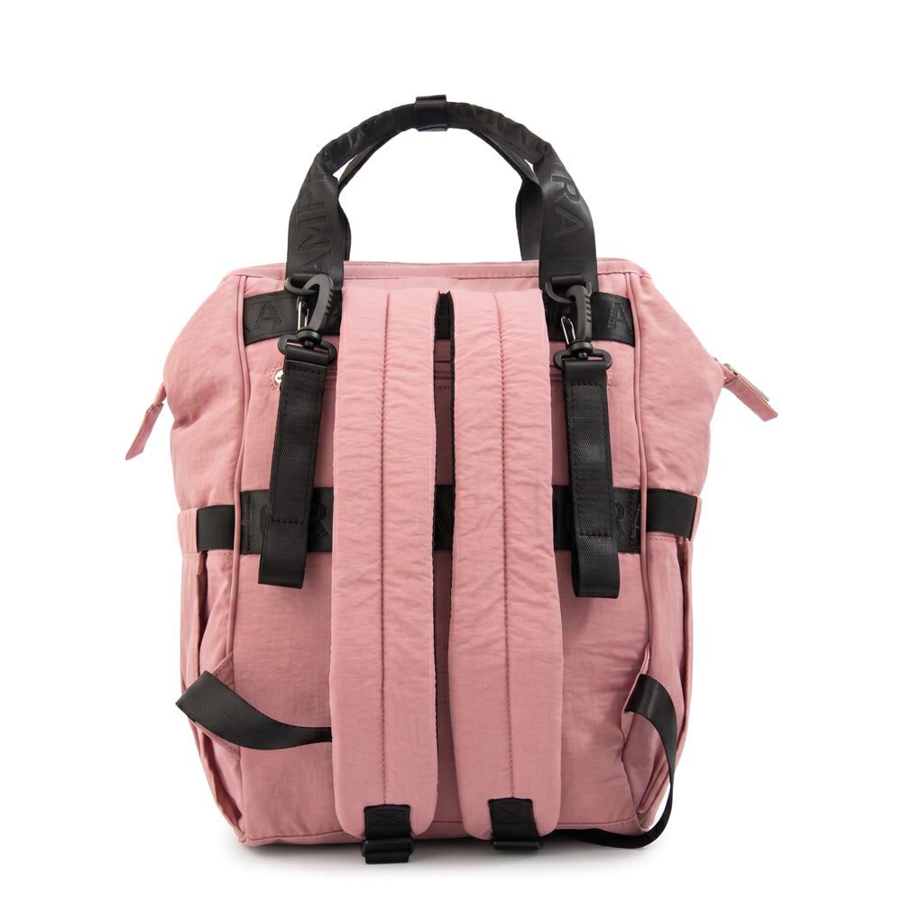Mochila maternal lucrecia rosado