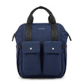 Mochila maternal lucrecia azul oscuro