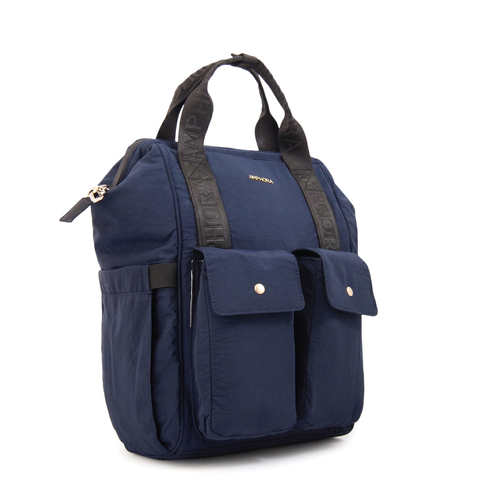 Mochila maternal lucrecia azul oscuro