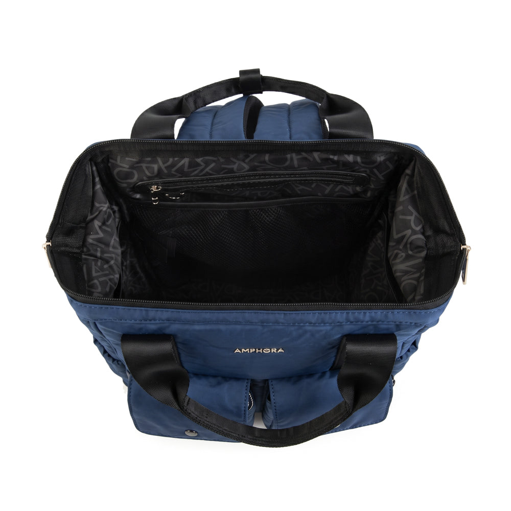 Mochila maternal lucrecia azul oscuro