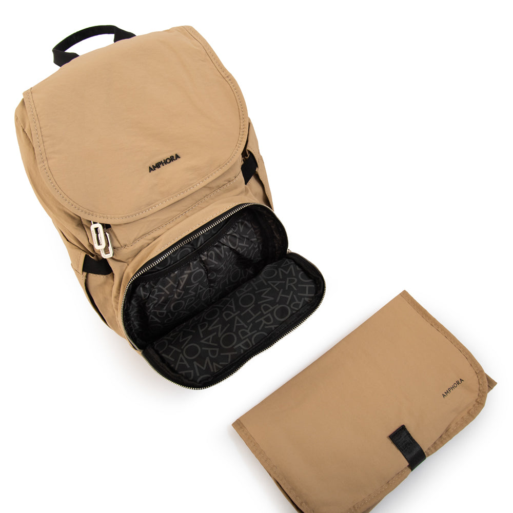 Mochila maternal duna beige