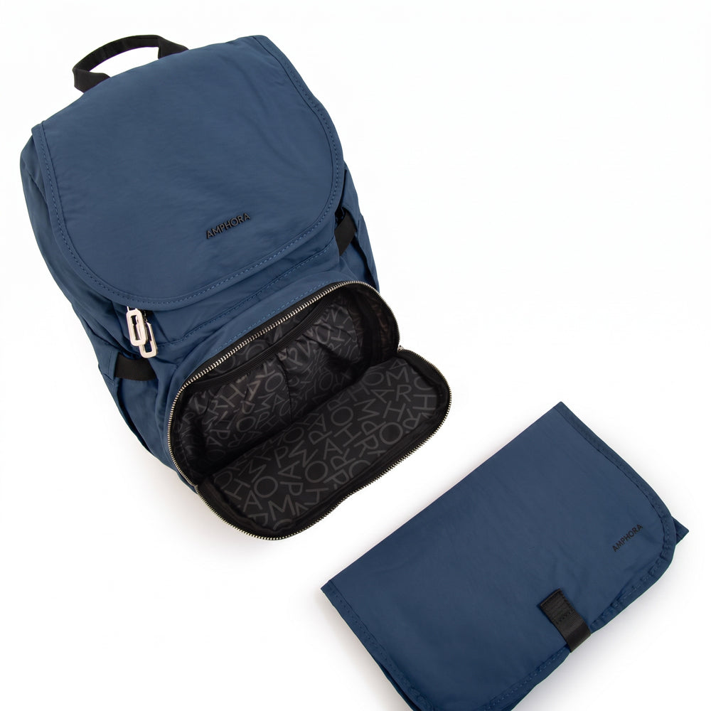 Mochila maternal duna azul oscuro