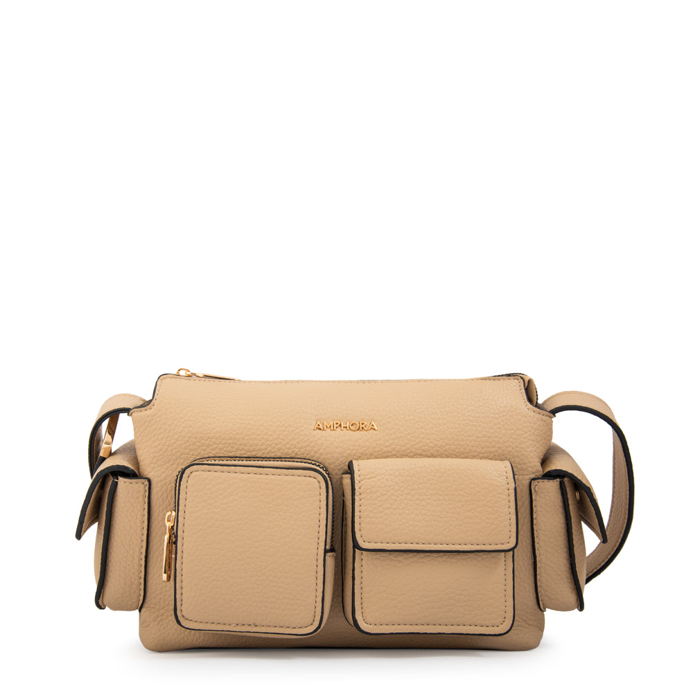 Cartera bandolera daya beige