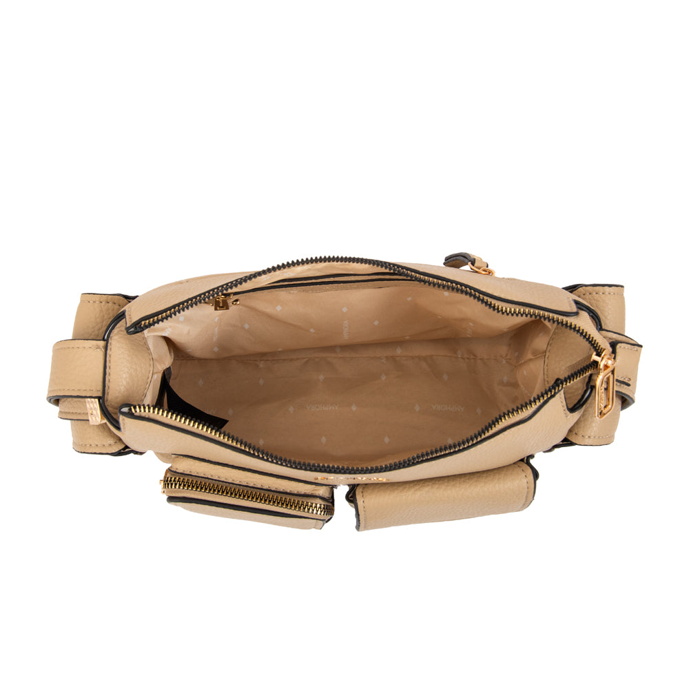 Cartera bandolera daya beige