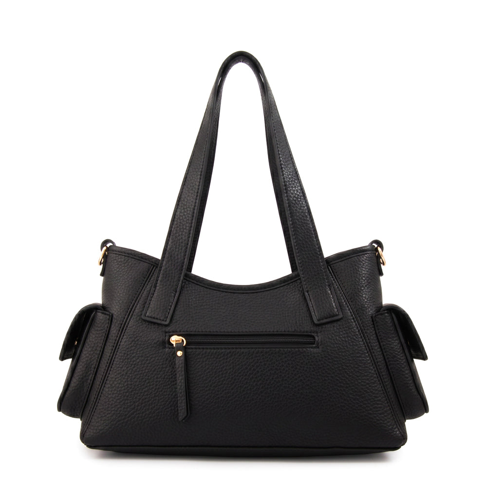 Cartera tote tiana negro