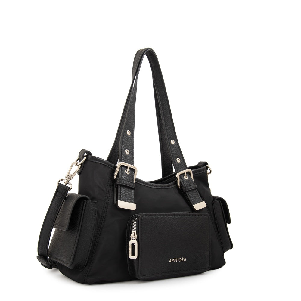 Cartera tote tiana negro