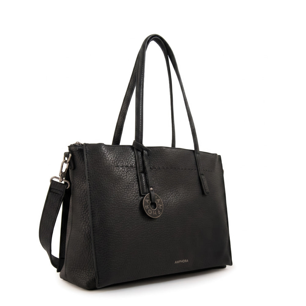 Cartera tote porta notebook ignacia negro