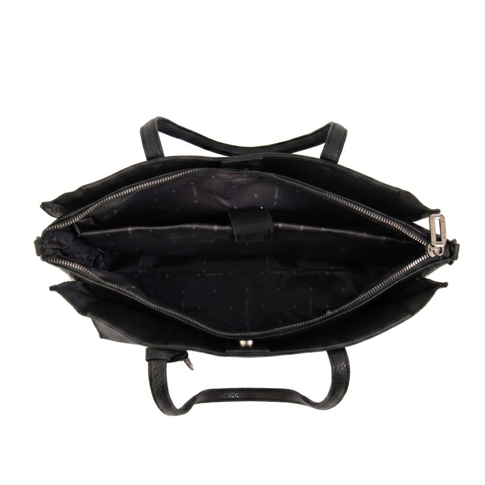 Cartera tote porta notebook ignacia negro