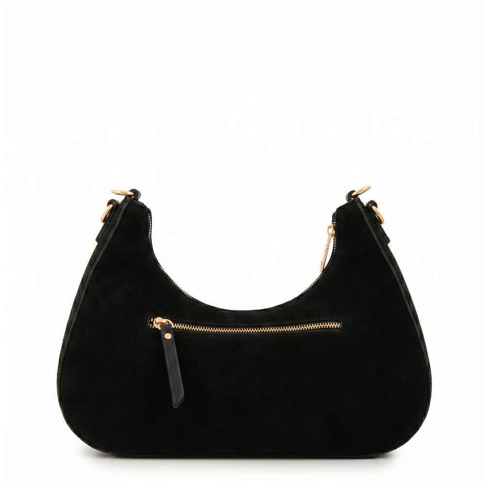 Cartera corte oval angela negro