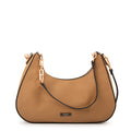 Cartera corte oval angela beige oscuro