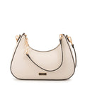 Cartera corte oval angela blanco crudo
