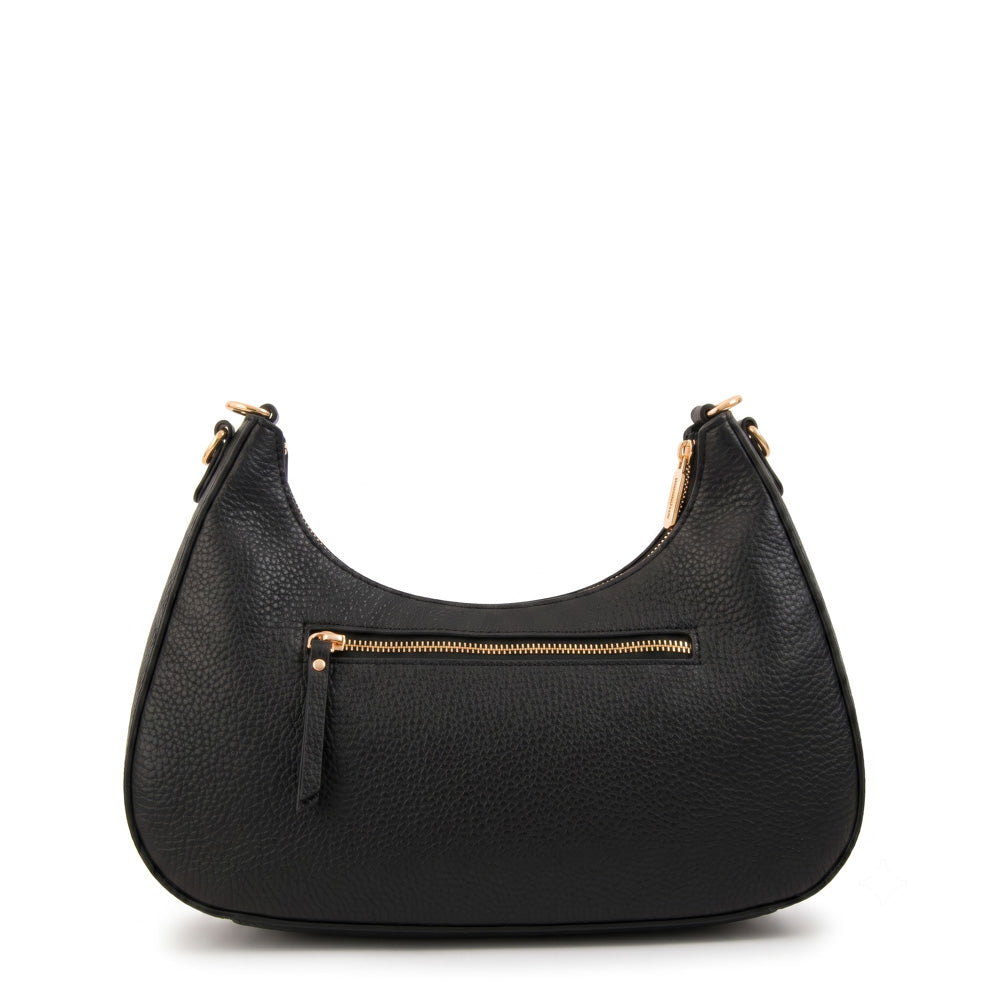 Cartera corte oval angela negro