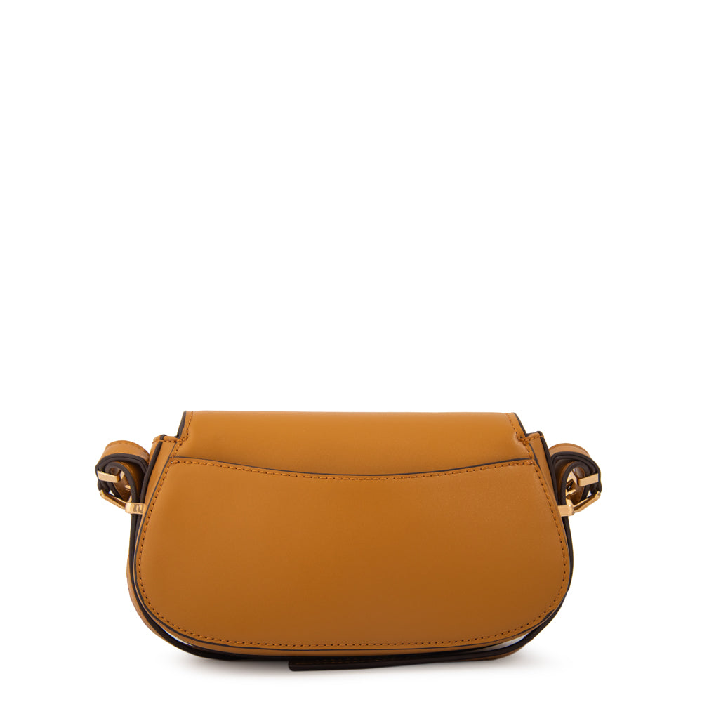 Cartera bandolera fanny pequeña camel