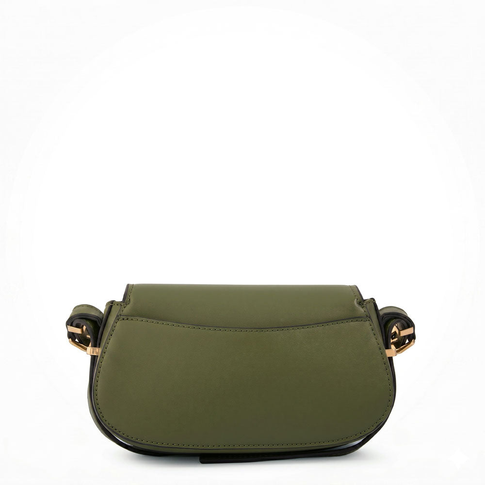 Cartera bandolera fanny pequeña verde oliva