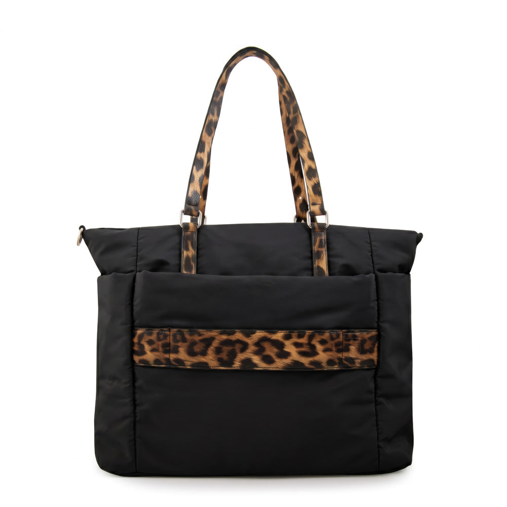 Cartera tote porta notebook lily negro