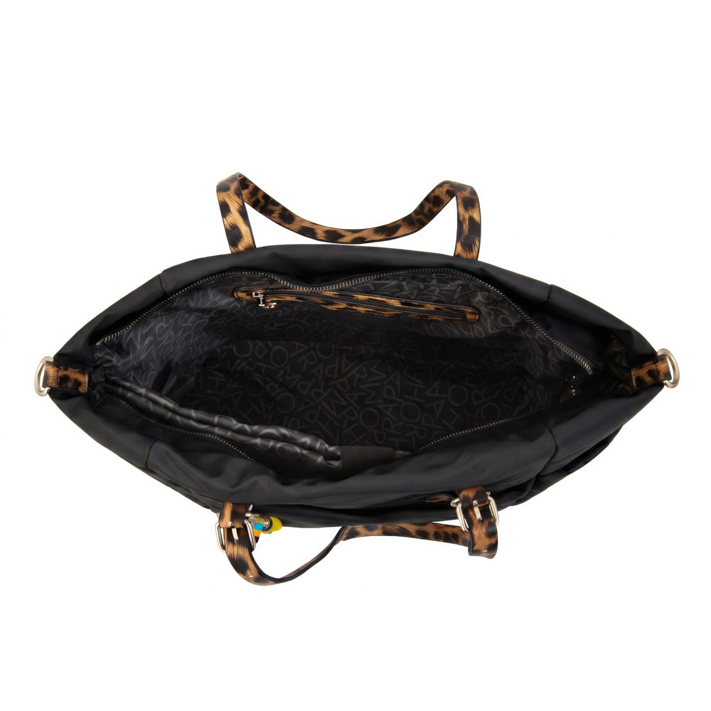 Cartera tote porta notebook lily negro