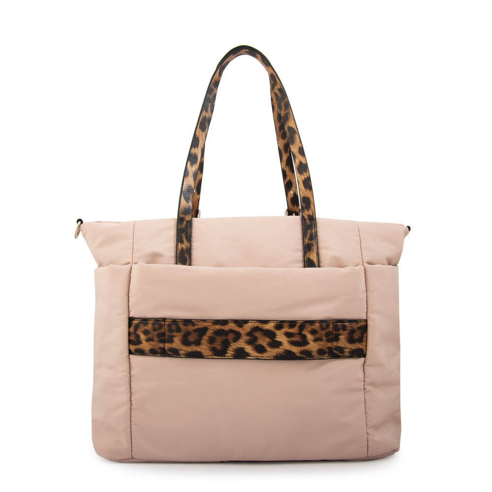 Cartera tote porta notebook lily beige
