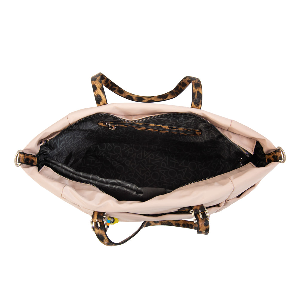 Cartera tote porta notebook lily beige