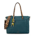 Cartera tote porta notebook lily petroleo