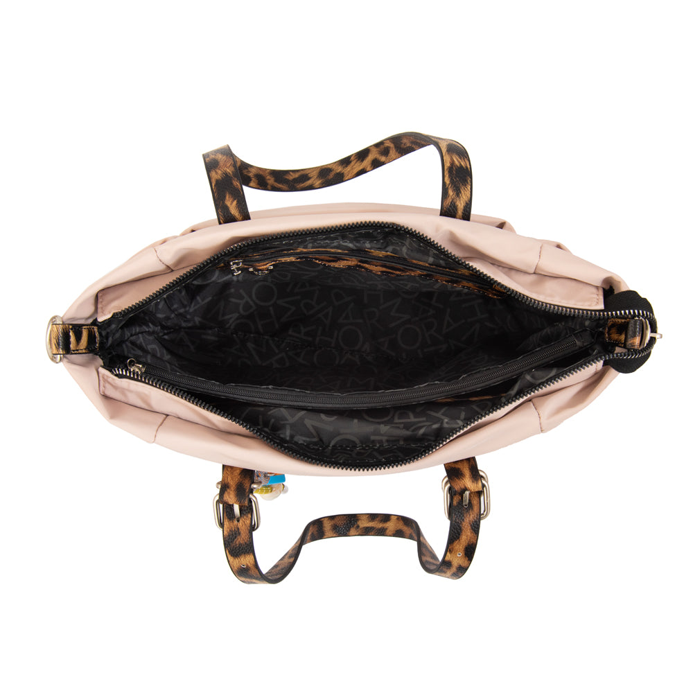Cartera tote lily beige