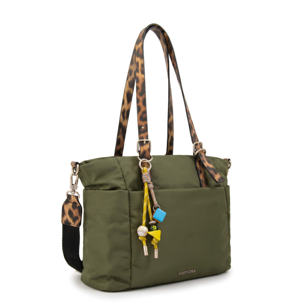 Cartera tote lily verde oliva