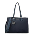 Cartera tote porta notebook nila azul oscuro