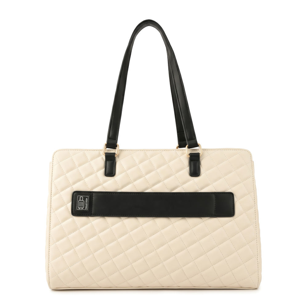 Maletin porta notebook bugi blanco crudo