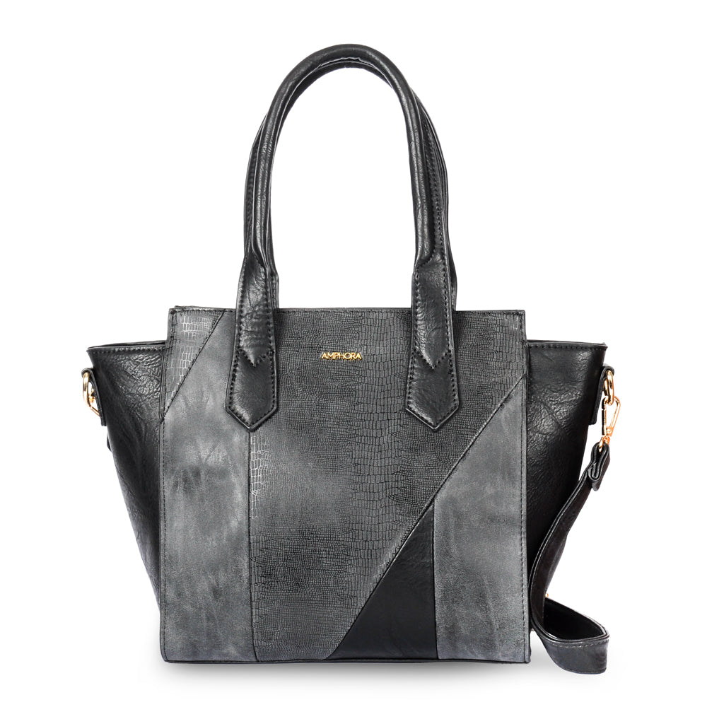 Cartera tote tres divisiones ezella grande negro