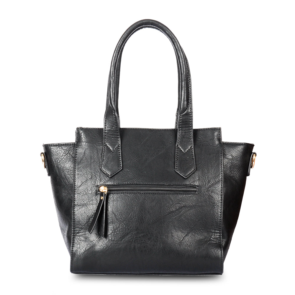 Cartera tote tres divisiones ezella grande negro