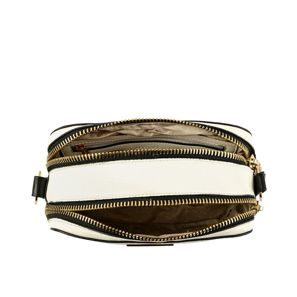 Cartera bandolera keyden mediana blanco